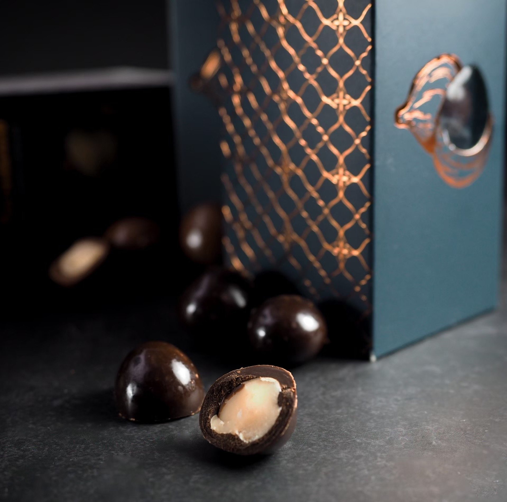 Premium Dark Chocolate Coated Macadamia